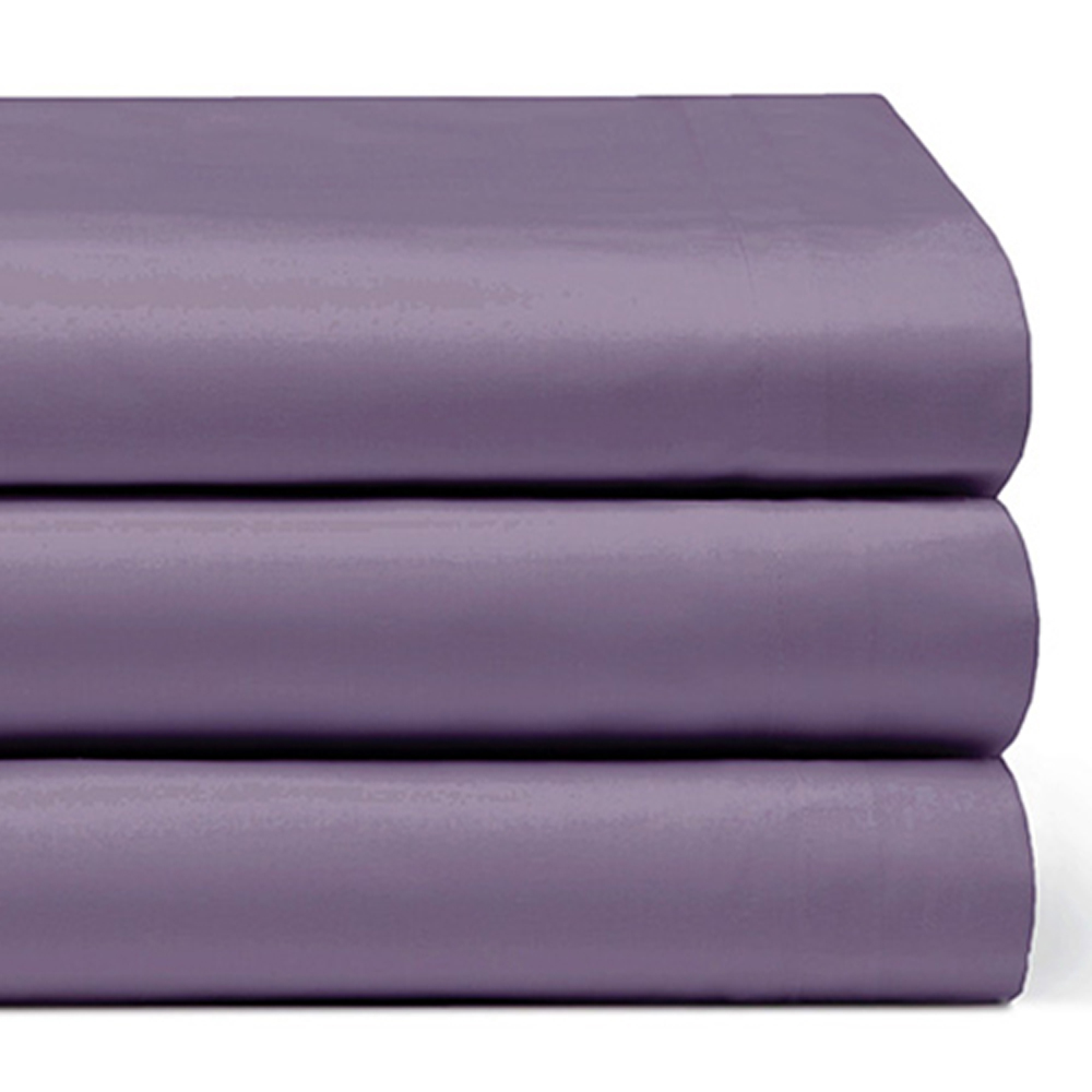 Serene Double Mauve Flat Bed Sheet Image 2