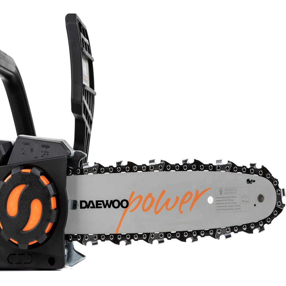 Daewoo U-Force Cordless Chainsaw with 2 x 2.0Ah Battery Charger 25cm Image 2