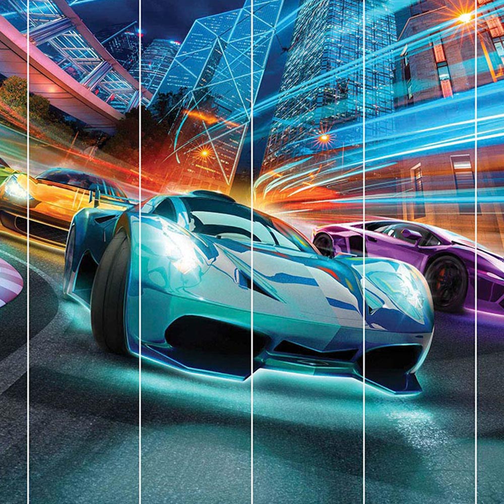 Walltastic Supercar Racers Wall Mural Image 2