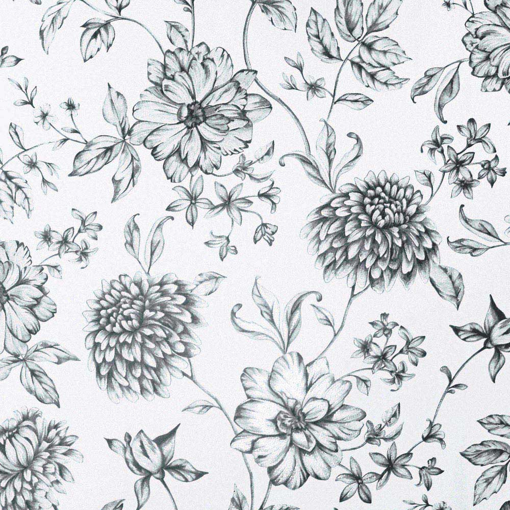 Arthouse Fleur Mono Wallpaper Image 1