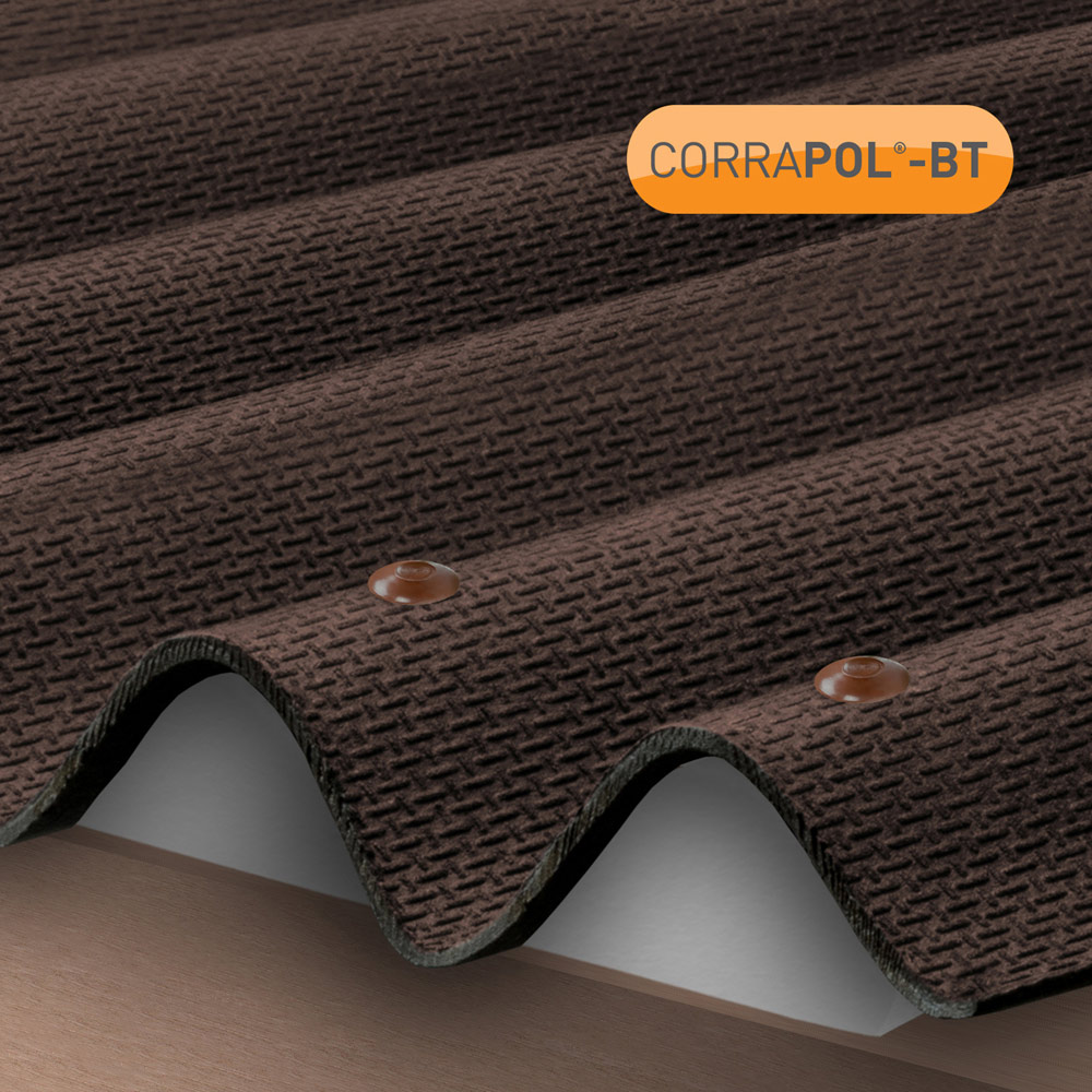 Corrapol-BT Brown Corrugated Bitumen Roof Fixings 100 Pack Image 2