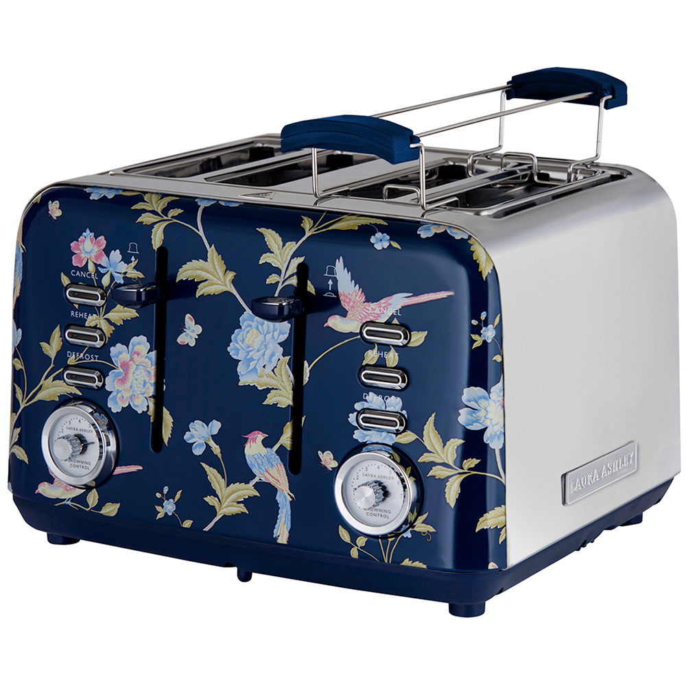 Laura Ashley VQSBT583BSUK Elveden Blue 4 Slice Toaster Image 3