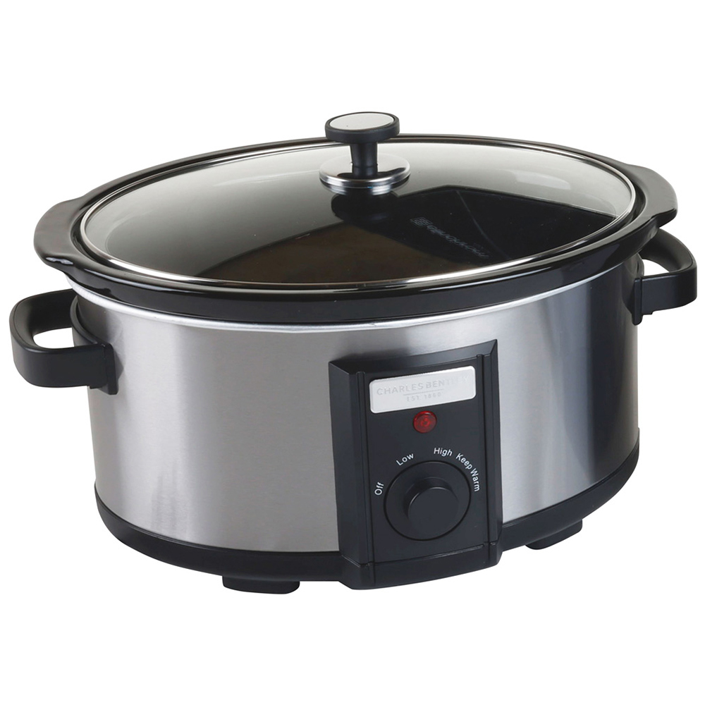 Charles Bentley Silver 6.5L Slow Cooker Image 2