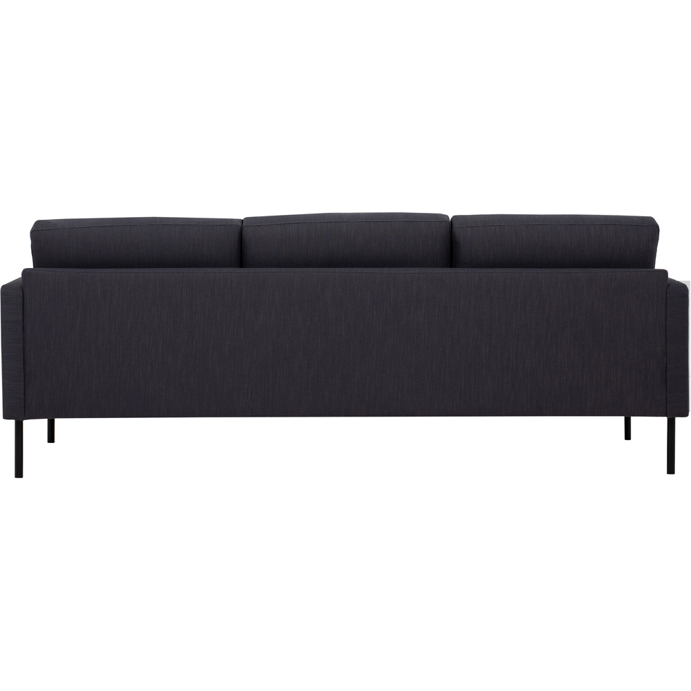 Florence Larvik 3 Seater Anthracite Sofa with Black Legs Image 5
