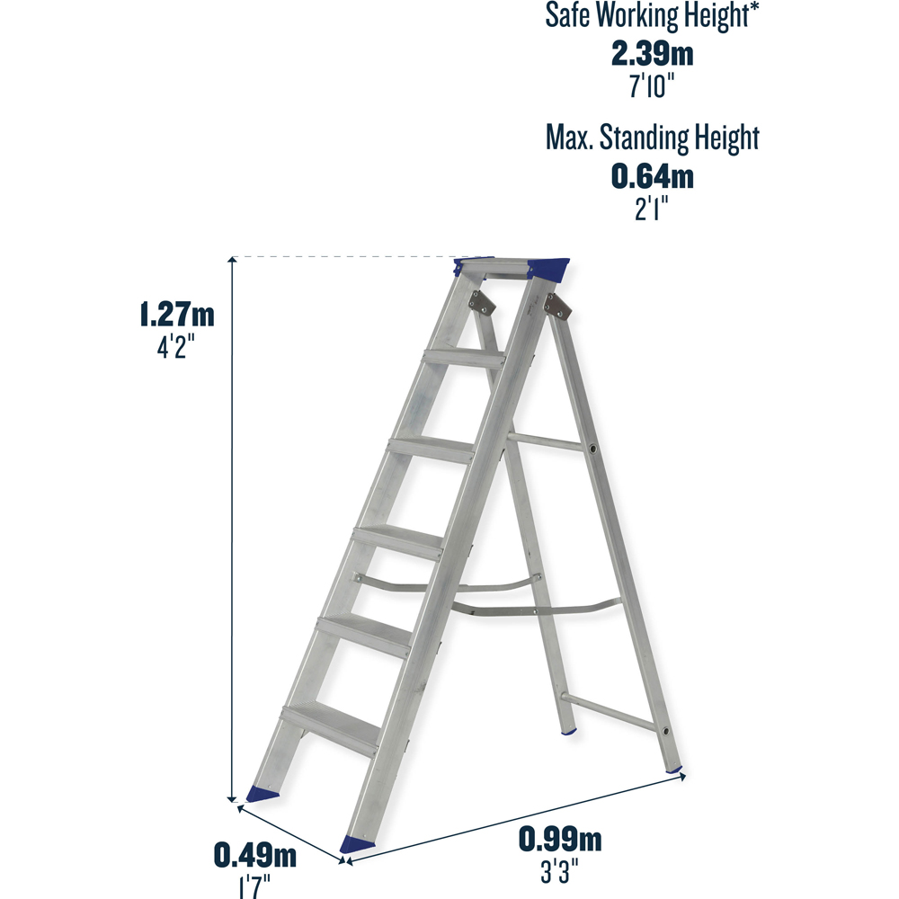 Werner MasterTrade 6 Tread Step Ladder Image 4