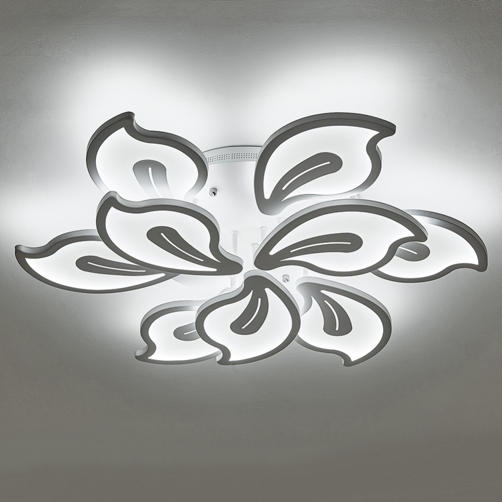 Living and Home White 9 Heads LED Ceiling Light Image 3