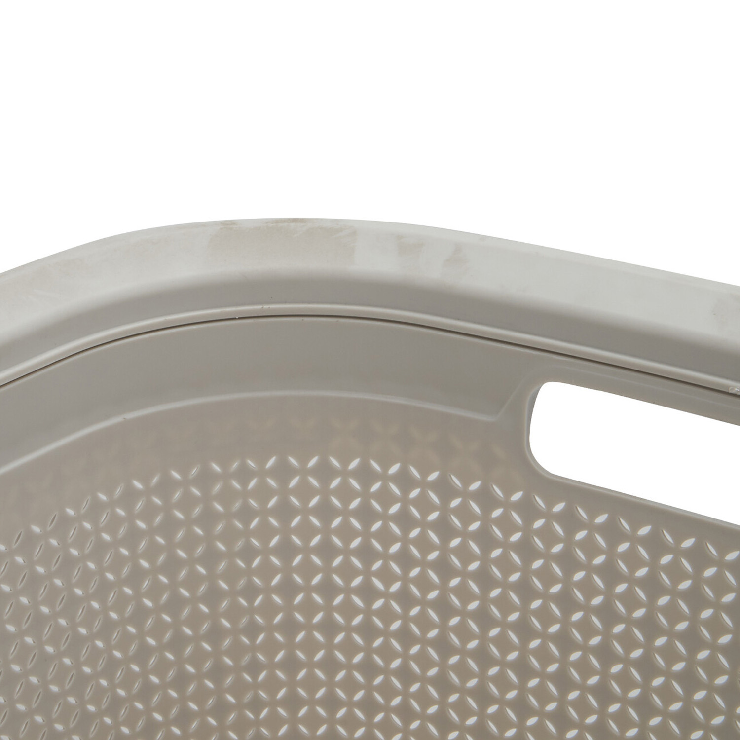 Ezy Plastic Laundry Basket  - Warm Grey Image 2