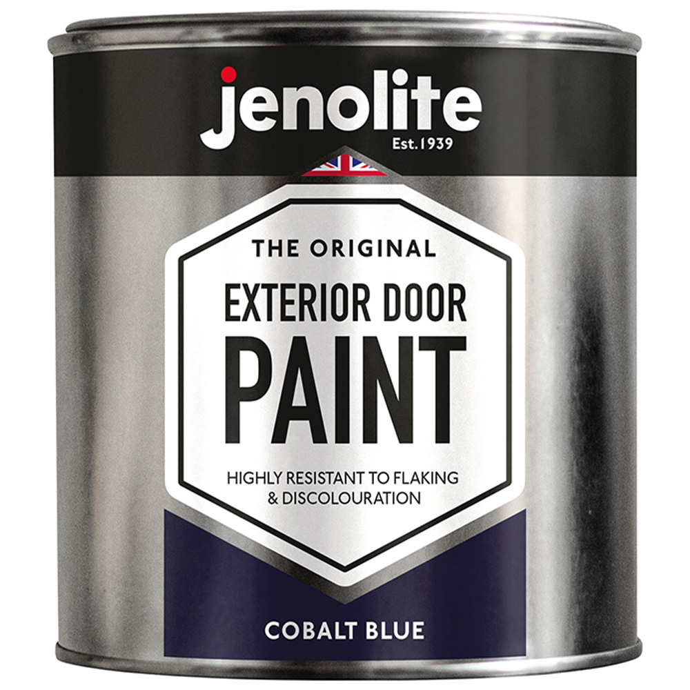 Jenolite Exterior Door Paint Blue 1L Image 2