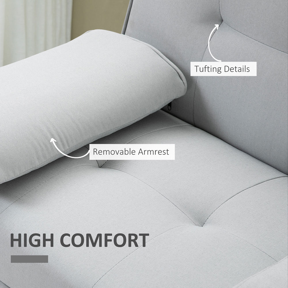 Portland Single Sleeper Scandinavian Style Recliner Sofa Bed Image 6