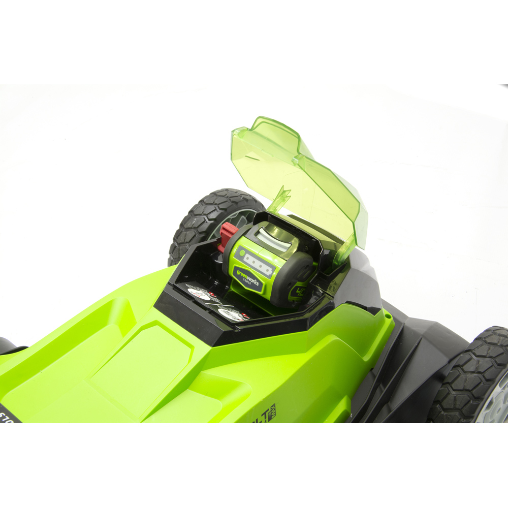 Greenworks GWG40LM41K2X 40V Hand Propelled 41cm Rotary Lawn Mower Image 7