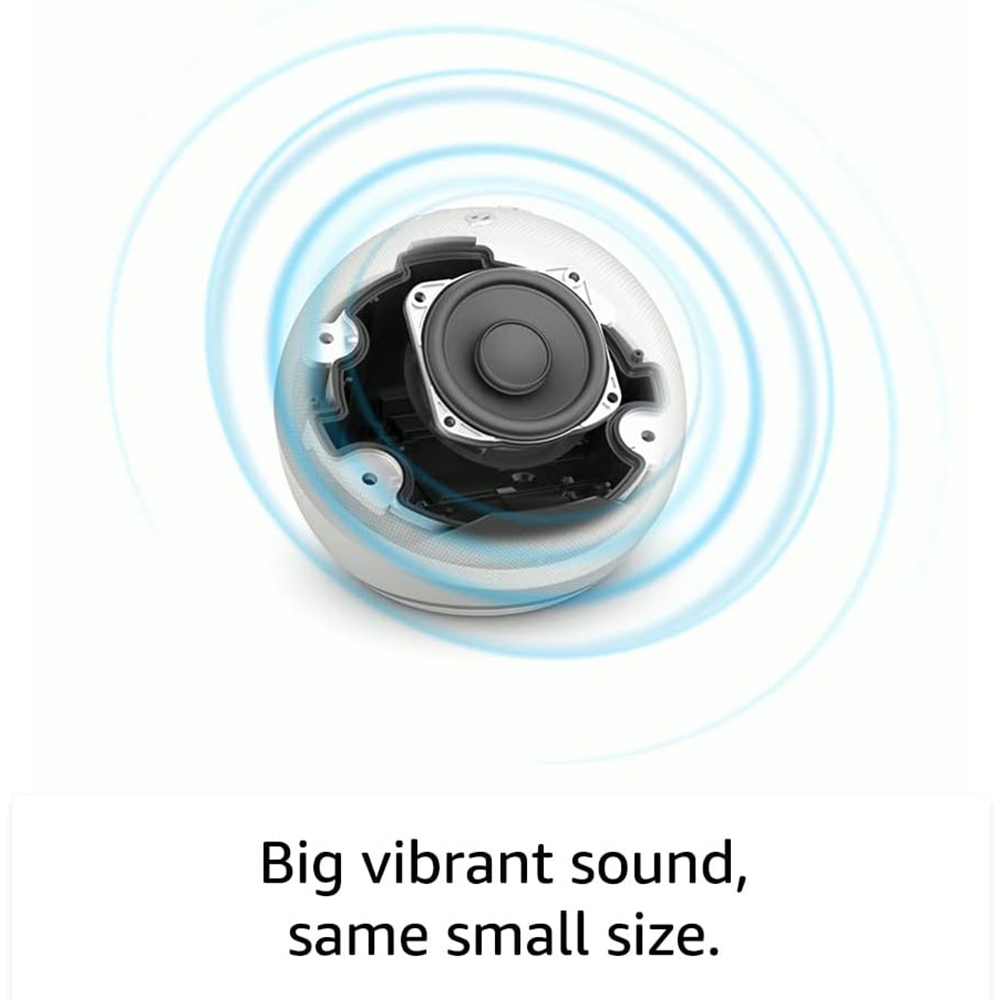 Amazon Echo Dot Smart Speaker with Clock White Image 3