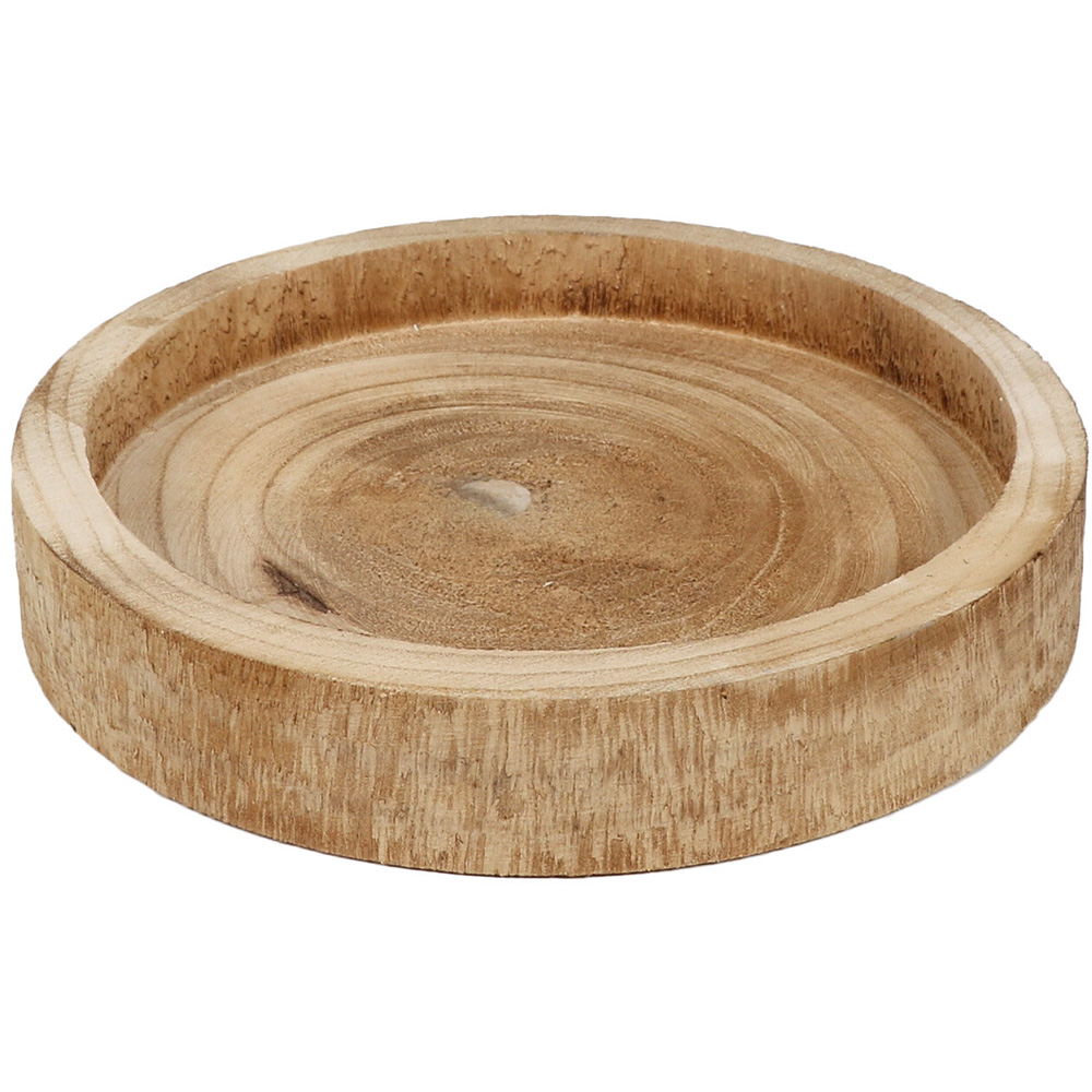 Wooden Bowl Tray in Assorted Sizes 2 Pack Image 4