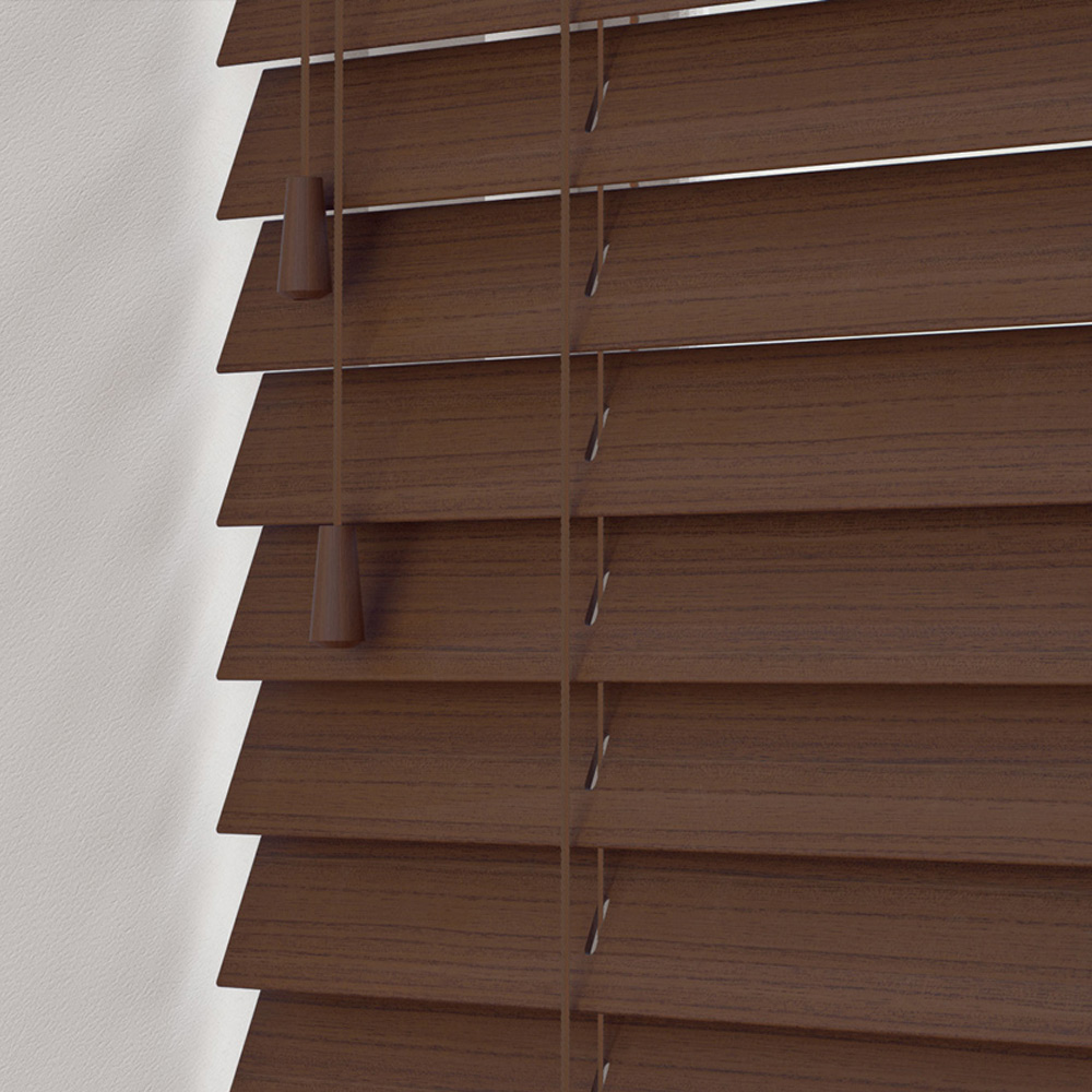 New Edge Blinds Grained Venetian Blinds Chocolate 120cm Image 1