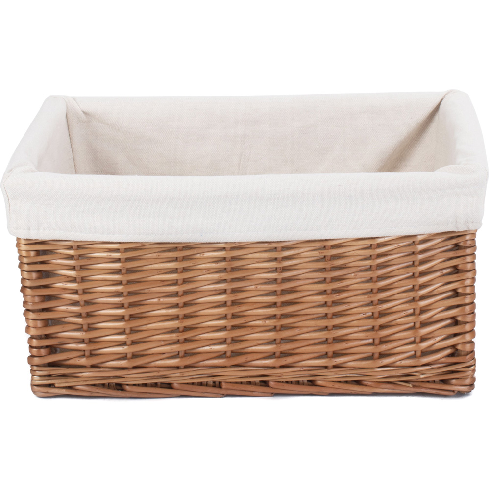 Red Hamper Small Double Steamed Storage Wicker Basket Image 2