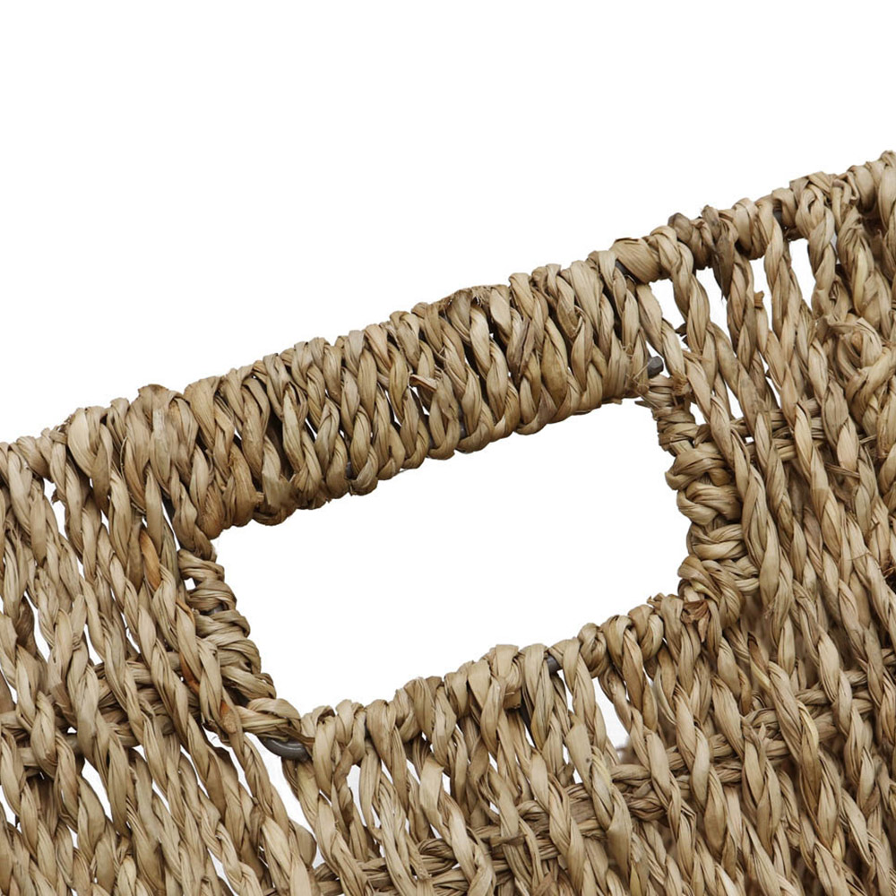 JVL Seagrass Rectangular Storage Baskets Set of 3 Image 7