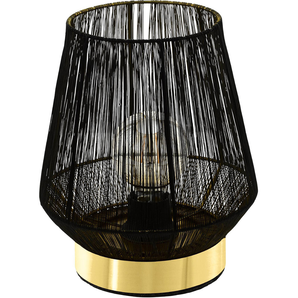 EGLO Escandido Black and Brass Table Lamp Image 1