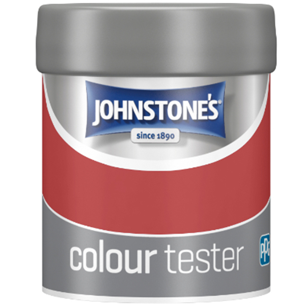 Johnstone's Rich Red Matt Emulsion Tester Pot 75ml Image 2