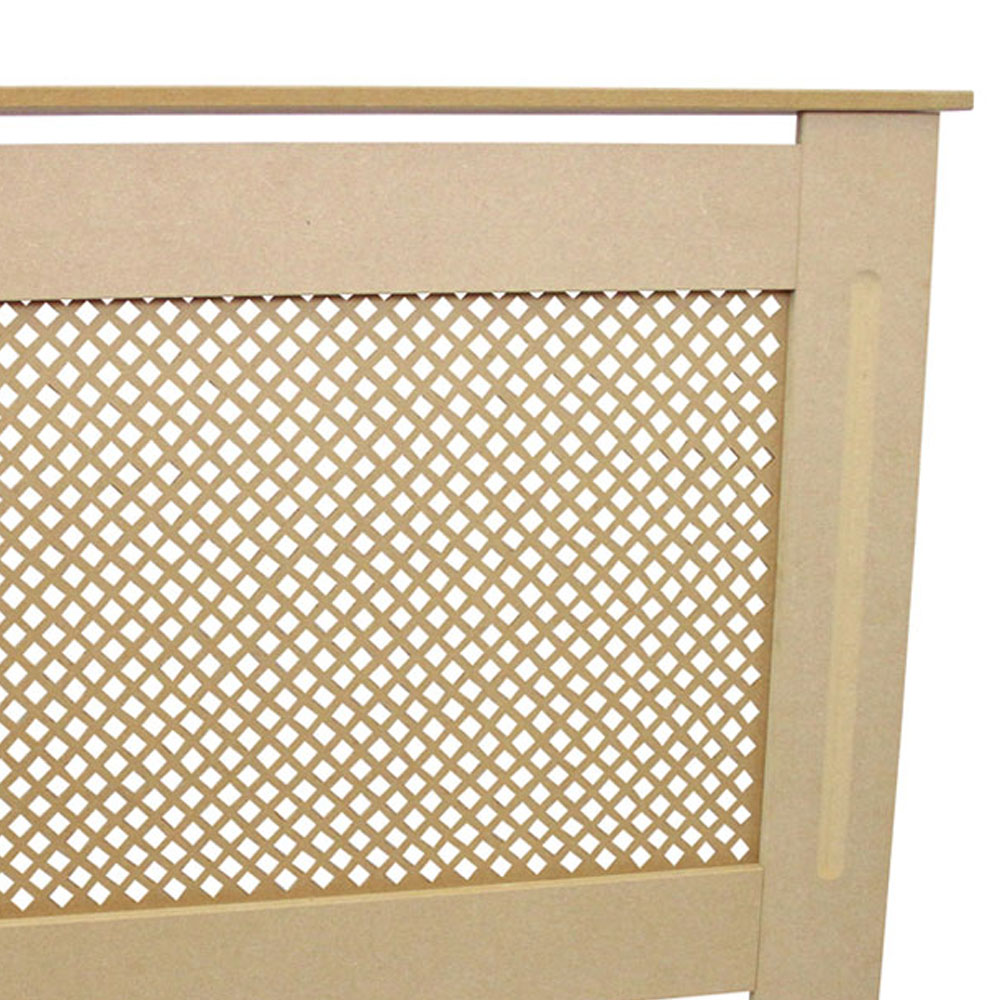 Monster Shop MDF Natural Diamond Grill Radiator Cover 112cm Image 4
