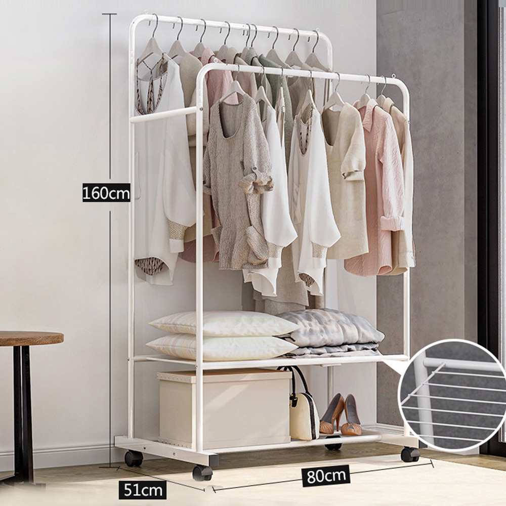 Living and Home Indoor Modern Bedroom Clothes Rack Image 8