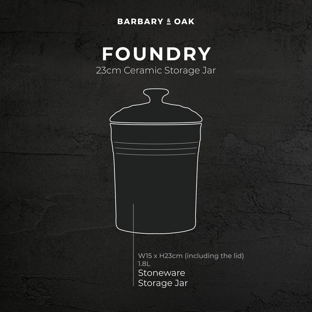 Barbary and Oak 23cm Bordeaux Red Ceramic Storage Jar Image 8