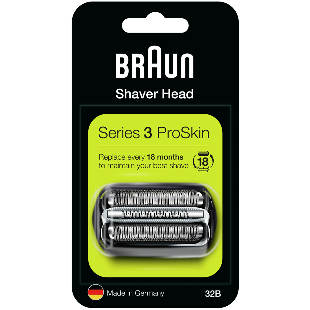 Braun Series 3 32B Shaver Replacement Head Black Image 1