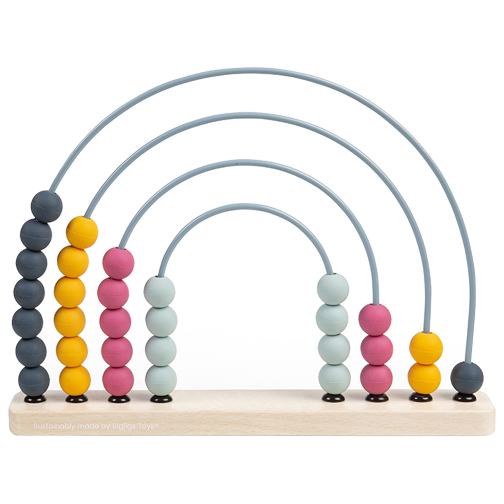 Bigjigs Toys Wooden Rainbow Abacus Image 4