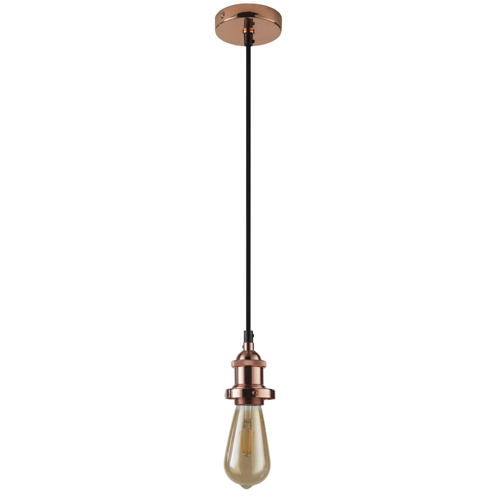 Wilko Copper Effect Suspension Lighting Kit Wilko