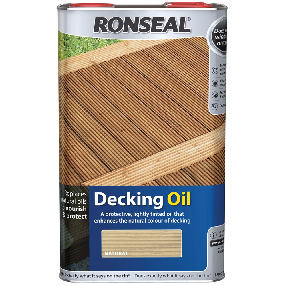 Ronseal Decking Oil - Natural / 5l Image 2
