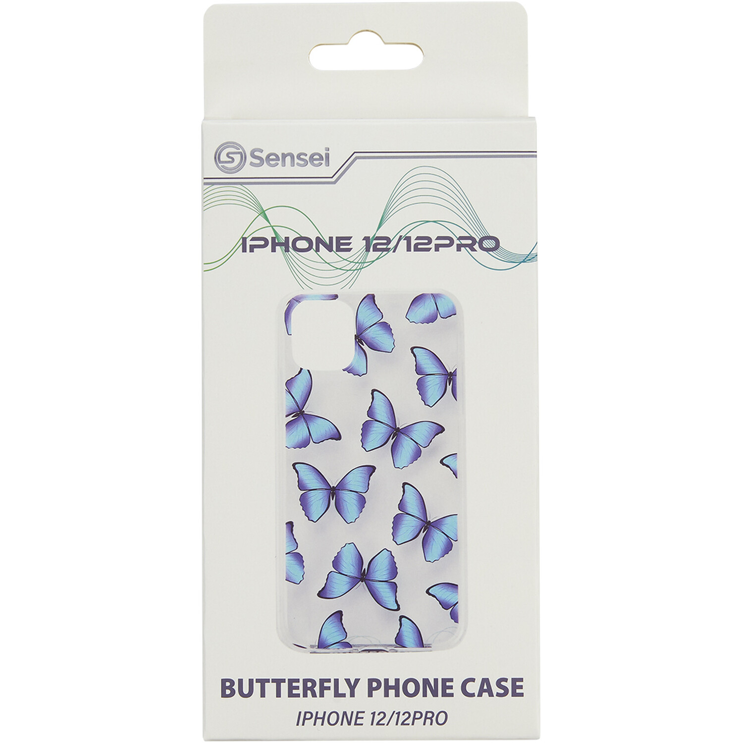 Sensei Blue Butterfly iPhone 12 and 12 Pro Phone Case Image