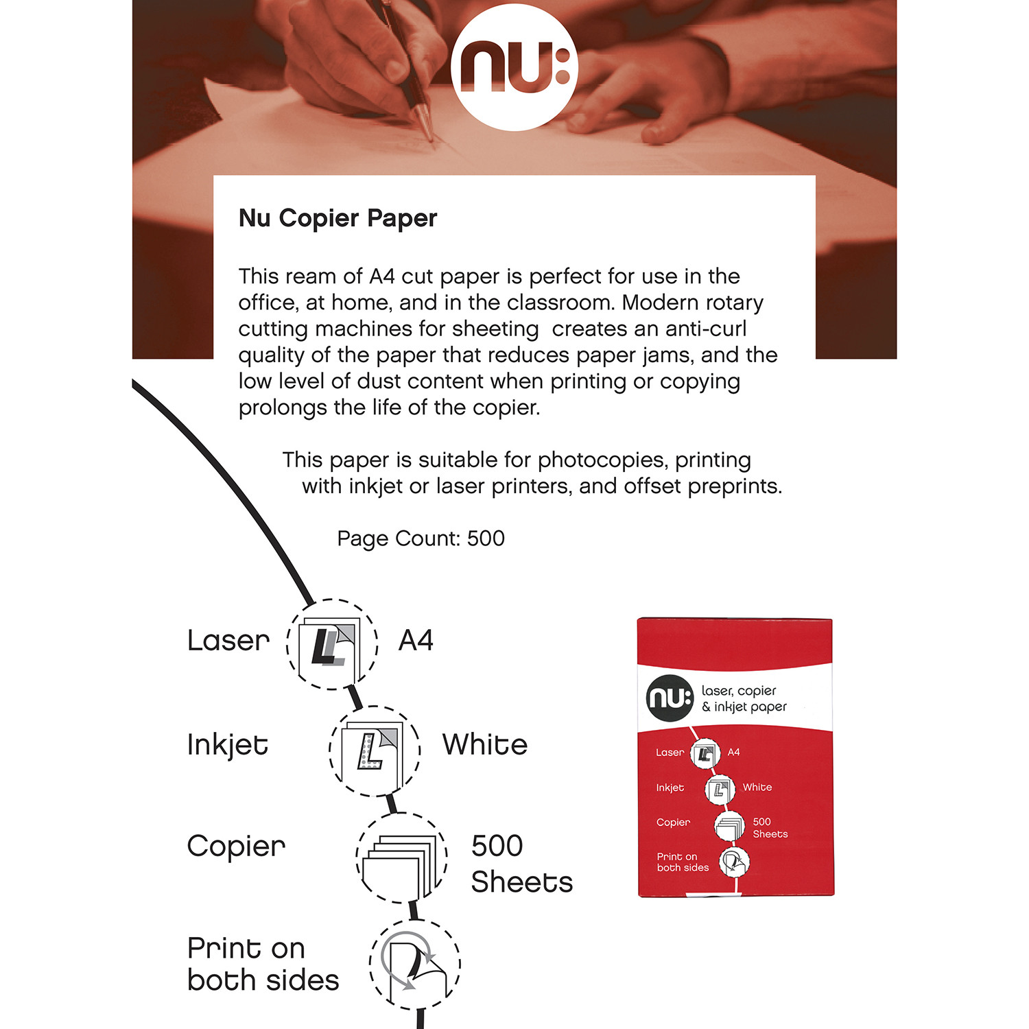 Nu Multipurpose Copier Paper Image 3