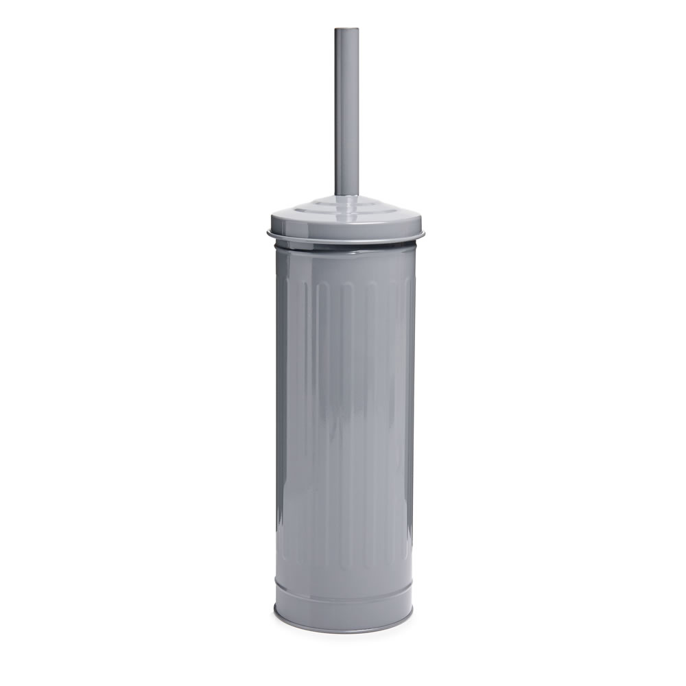 Wilko Retro Toilet Brush Grey Wilko
