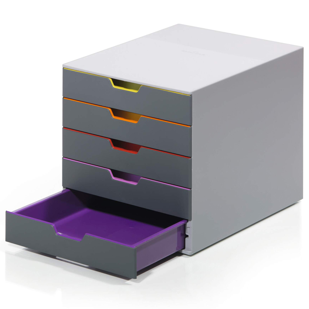 Durable VARICOLOR A4+ 5 Drawer Colour Coded Desk Organiser Image 3