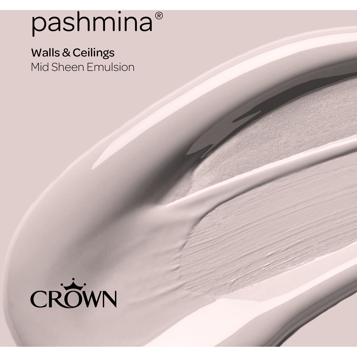 Crown Walls & Ceilings Pashmina Mid Sheen Emulsion Paint 2.5L Image 4