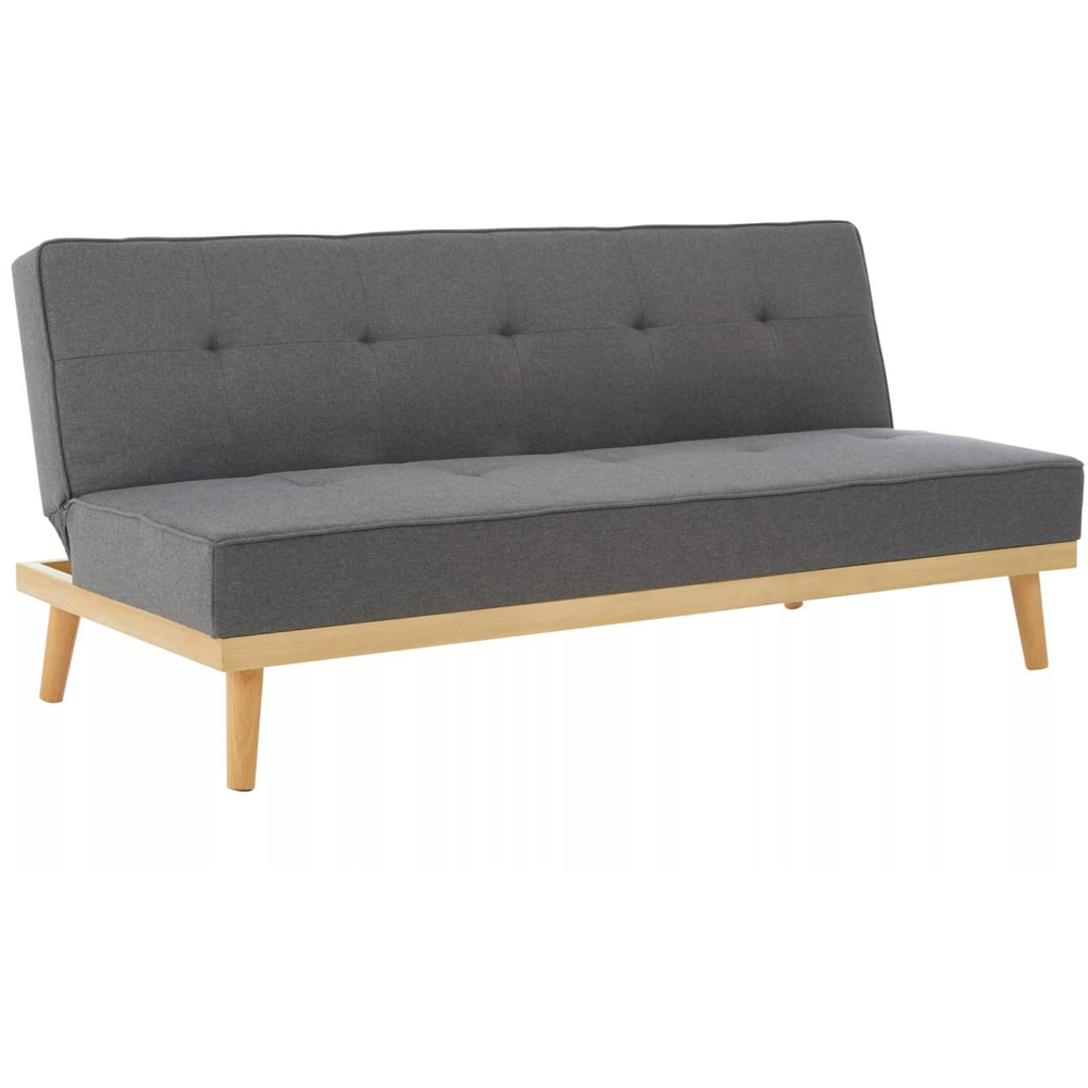 Interiors by Premier Stockholm Double Sleeper Grey Linen Sofa Bed Image 2