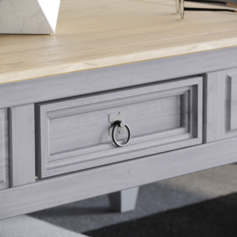 Vida Designs Corona Single Drawer Grey Coffee Table Image 4