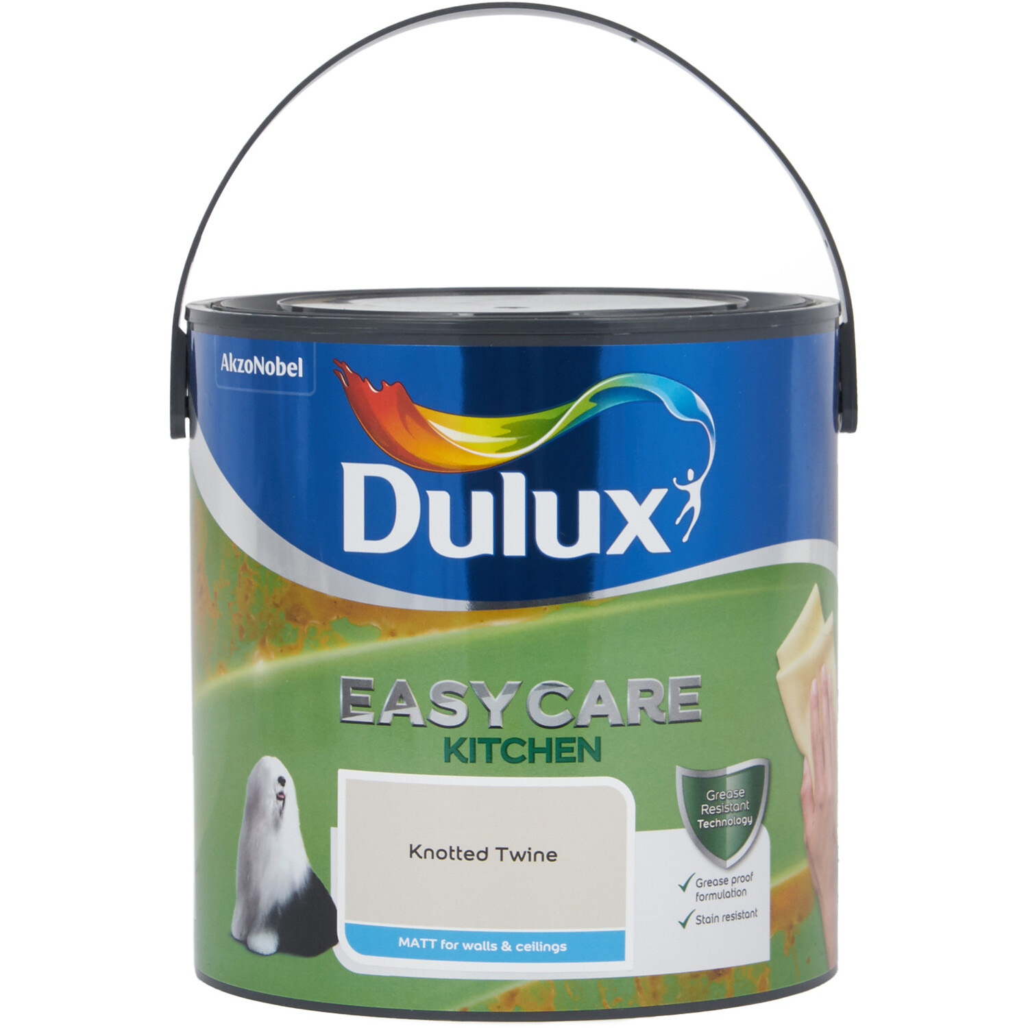 Dulux Easycare Kitchen Knotted Twine Matt Emulsion Paint 2.5L Image 2