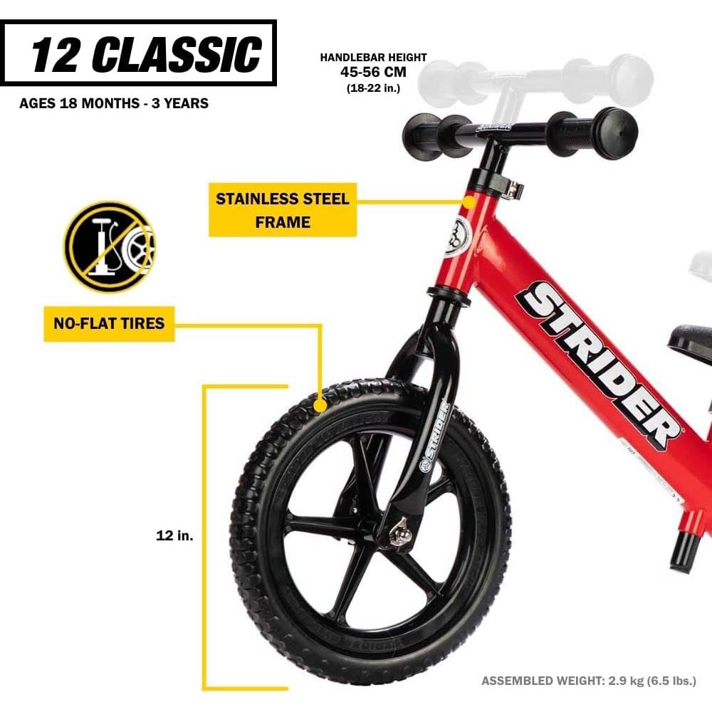 Strider Classic 12 inch Red Balance Bike Image 7