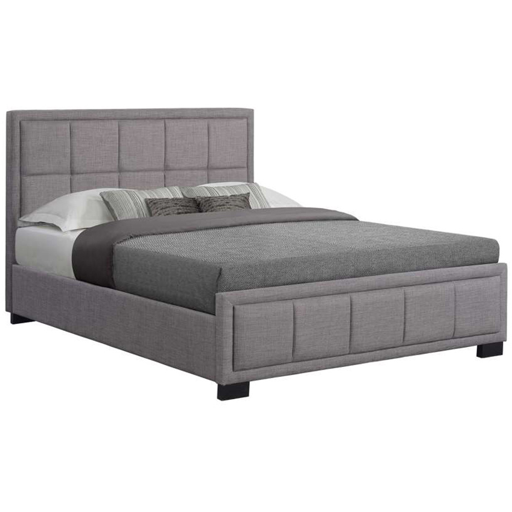 Hannover Double Steel Velour Bed Frame Image 2