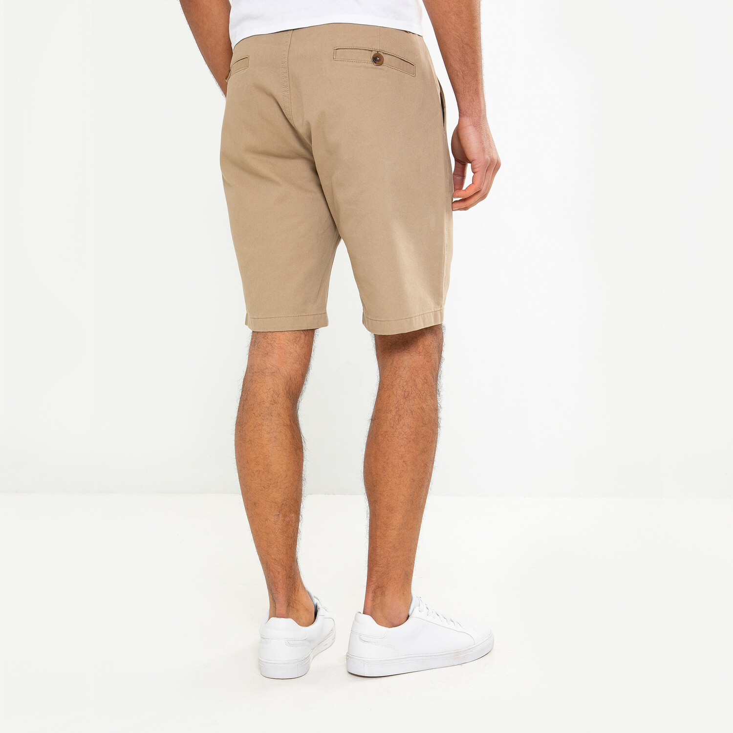 Southsea Men's Cotton Shorts  - Stone / S Image 2