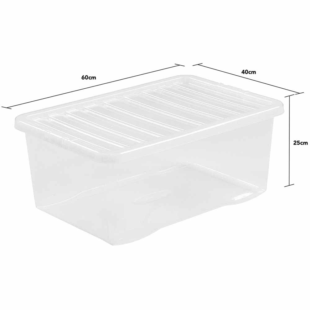 Wham 45L Crystal Storage Box and Lid 5 Pack Image 7