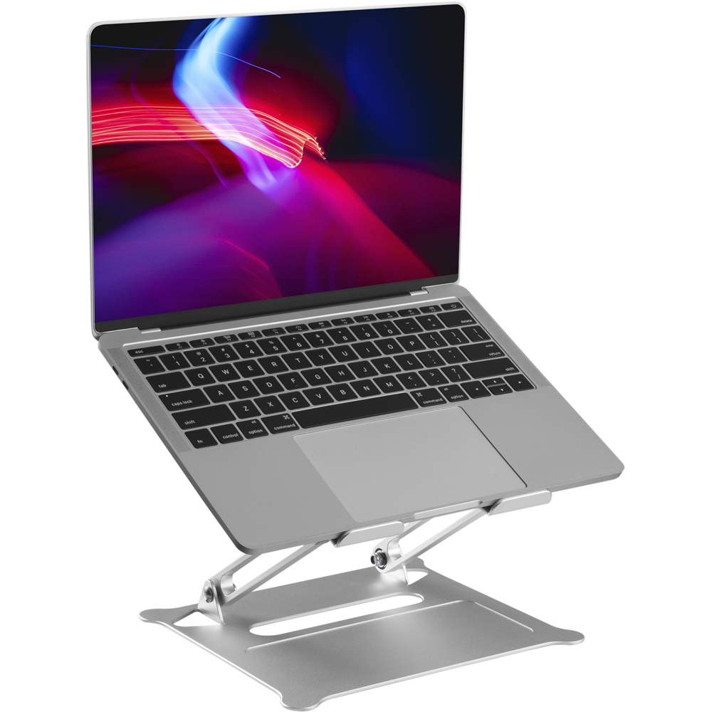 ProperAV Silver Extra High Adjustable Aluminium Laptop Stand Image 3