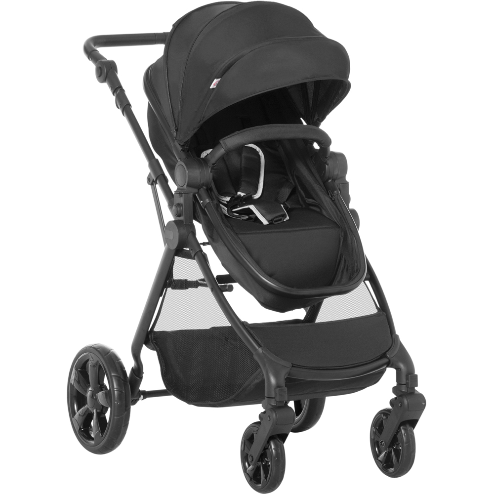 Portland Black Baby Pushchair Stroller Image 1