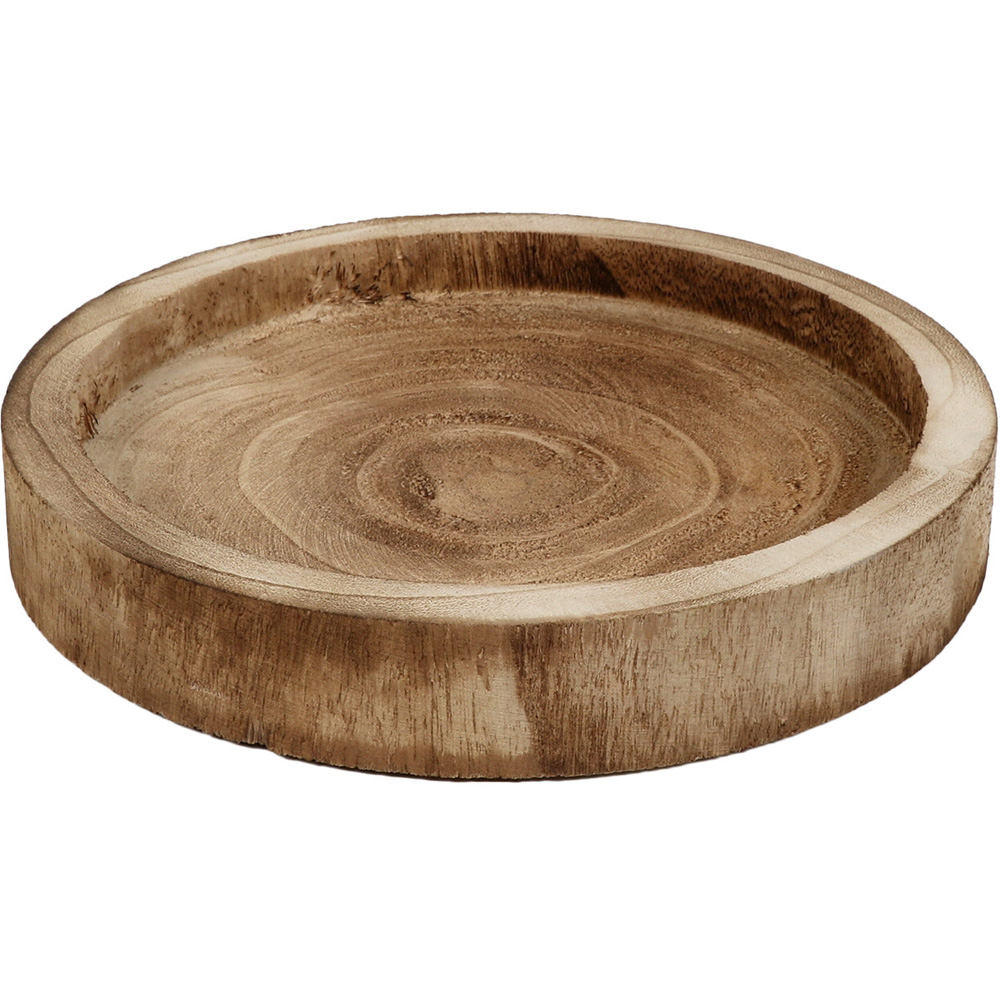 Wooden Bowl Tray in Assorted Sizes 2 Pack Image 3