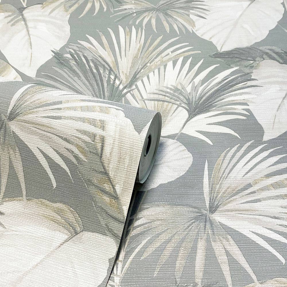 Arthouse Palm Grove Grey Wallpaper Image 2