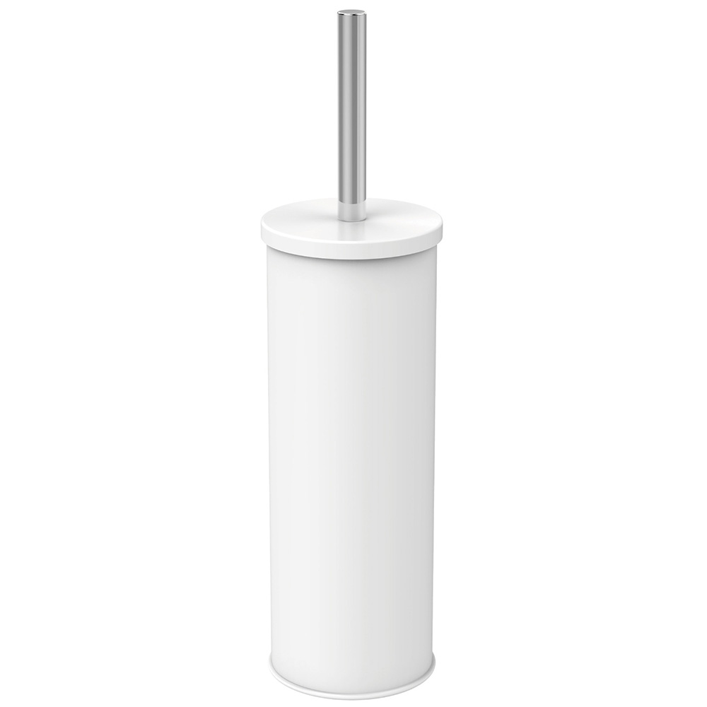 White Toilet Brush Holder Image