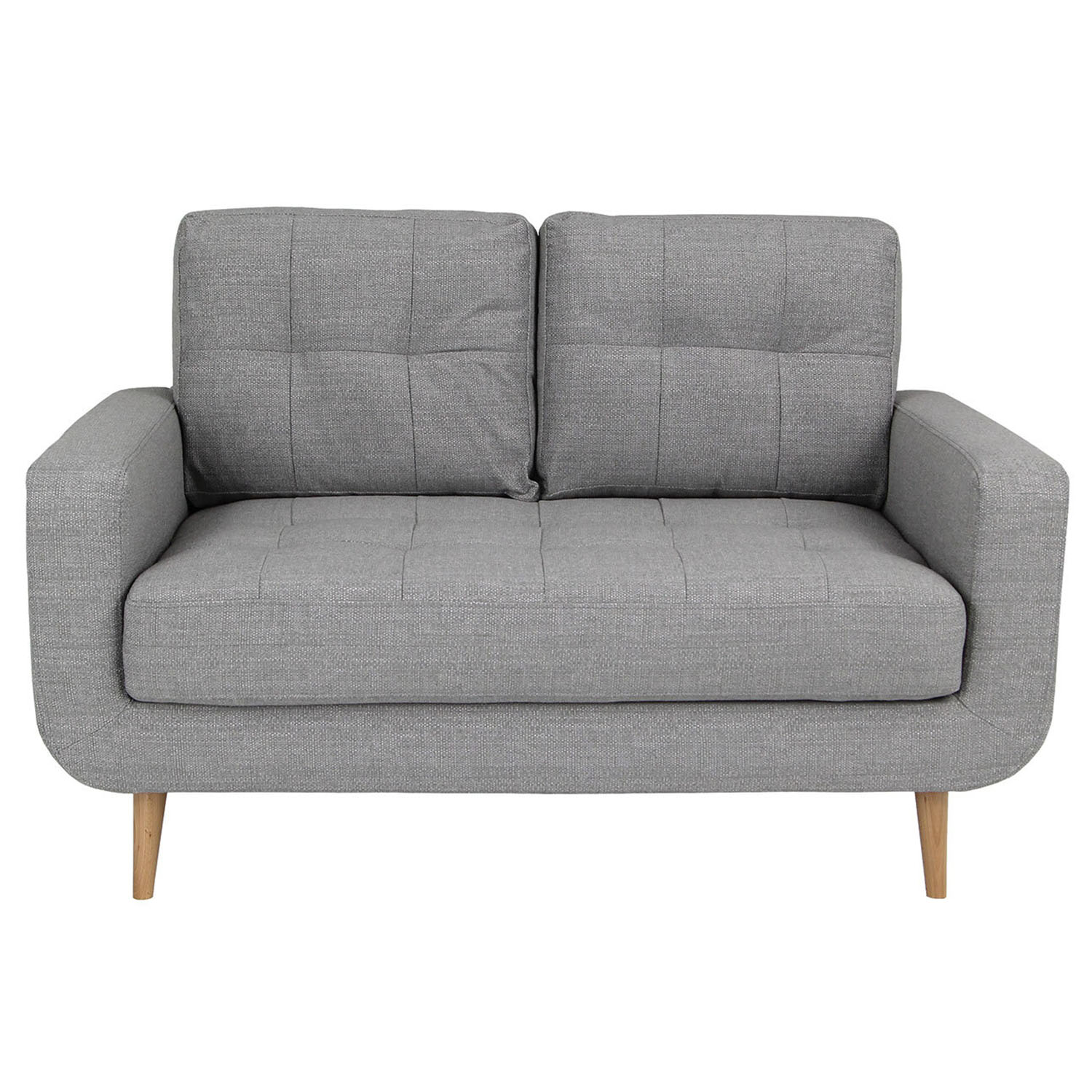 Isabella 2 Seater Grey Fabric Sofa Image 2