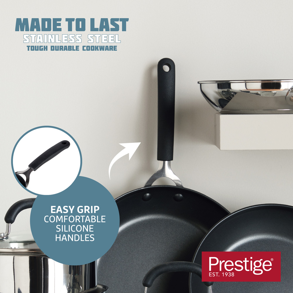 Prestige 29cm Stainless Steel Frying Pan Image 4