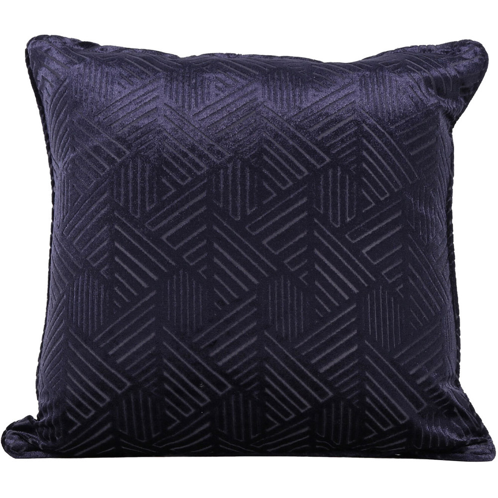 Divante Malone Geometric Velvet Cushion 45 x 45cm Image 1