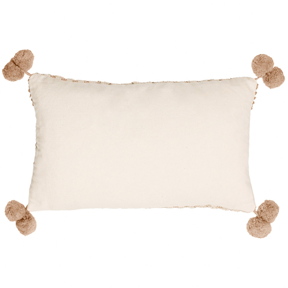 furn. Ayaan Natural Woven Tufted Cushion Image 3