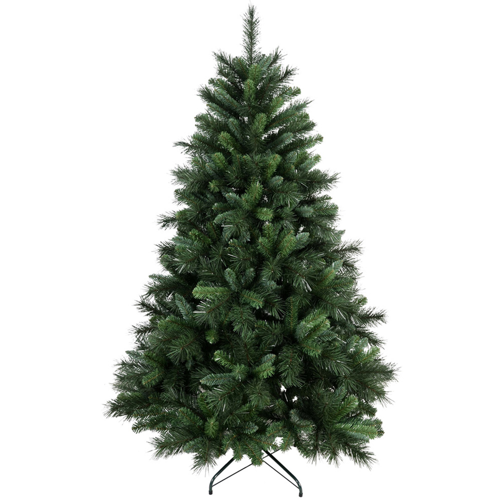 Charles Bentley Green Hinged Artificial Christmas Tree 6ft Image 1